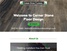 Tablet Screenshot of cornerstonefloordesign.com